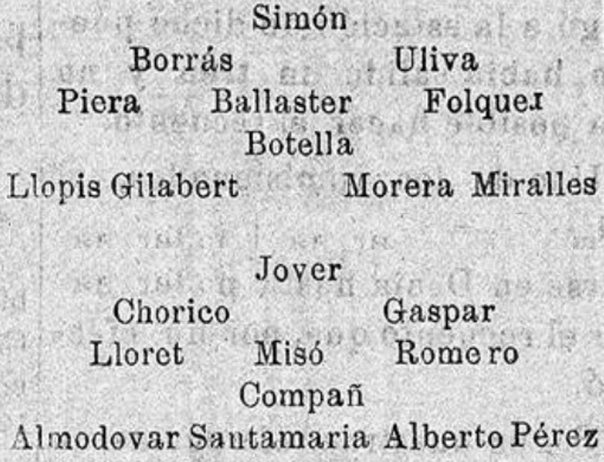 Alineación que presentó el Hércules en su estreno en competición oficial el 25 de noviembre de 1923.