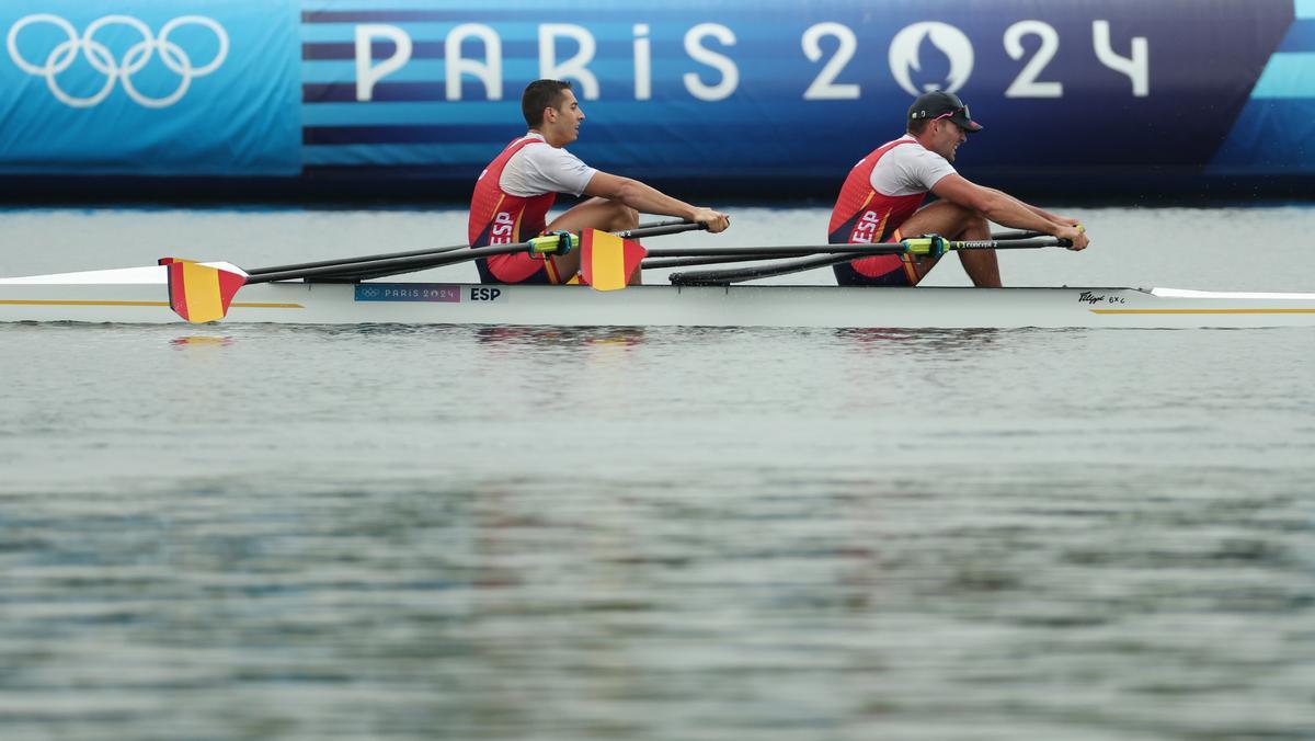 Rodrigo Conde y Aleix García lucharán por las medallas en doble scull