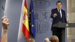 El president del Govern central demana al nou Executiu català que “superi la fractura i els enfrontaments”.