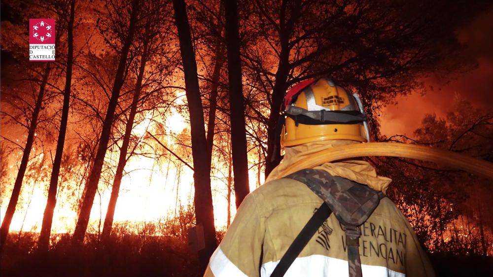 Incendio forestal en Artana