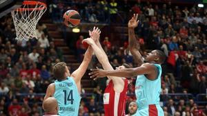 Seraphin, en una acción del partido.