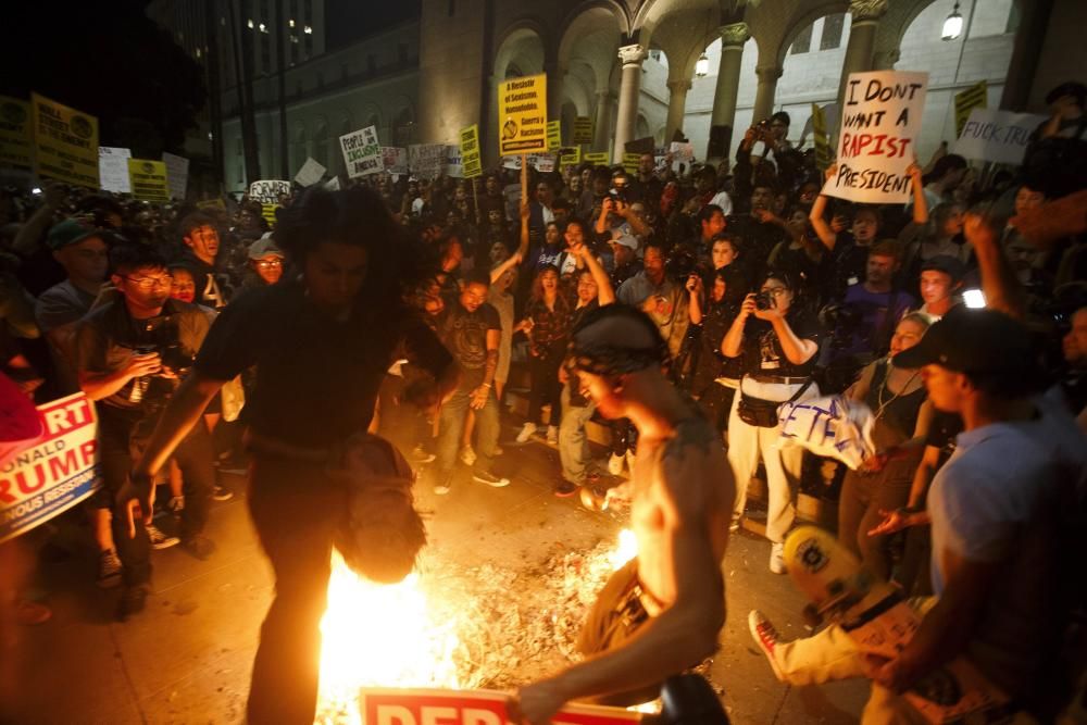 PROTESTA CONTRA LA ELECCIÓN DE DONALD TRUMP