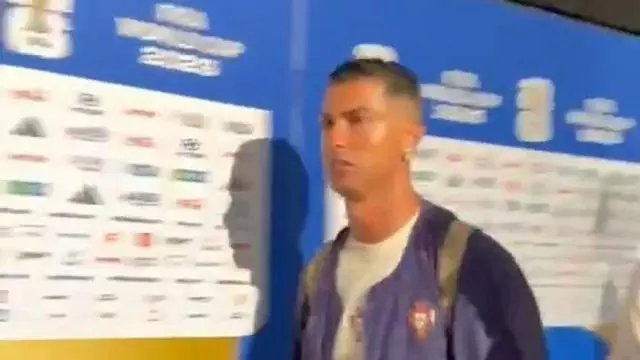 Cristiano Ronaldo molesto tras el empate con el Congo