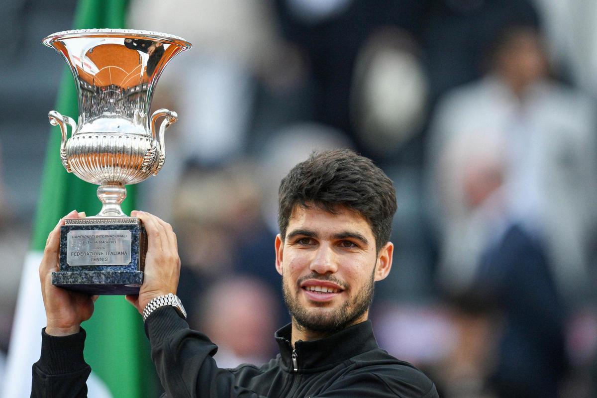 Carlos Alcaraz, tras ganar el Masters 1000 de Roma