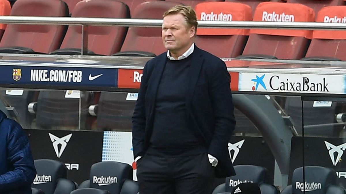 Ronald Koeman, durante el partido contra el Cádiz