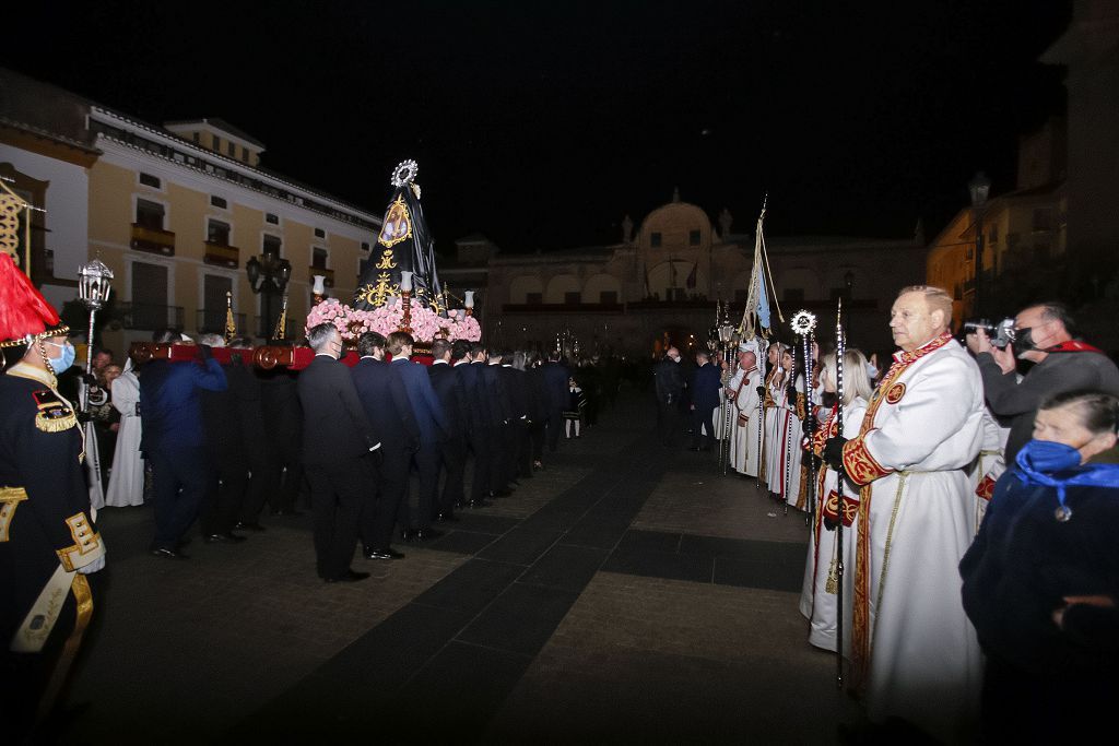 Semana Santa de Lorca 2022: Virgen de la Soledad del Paso Negro, iglesia y procesión