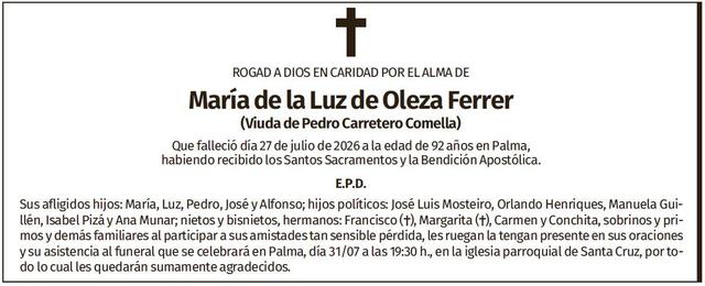 María de la Luz de Oleza Ferrer