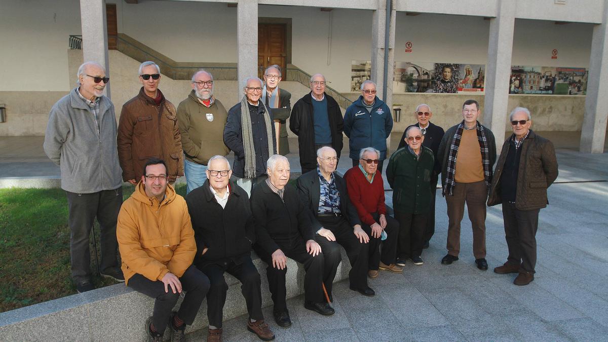Integrantes de la comunidad religiosa de los salesianos en Ourense. // IÑAKI OSORIO