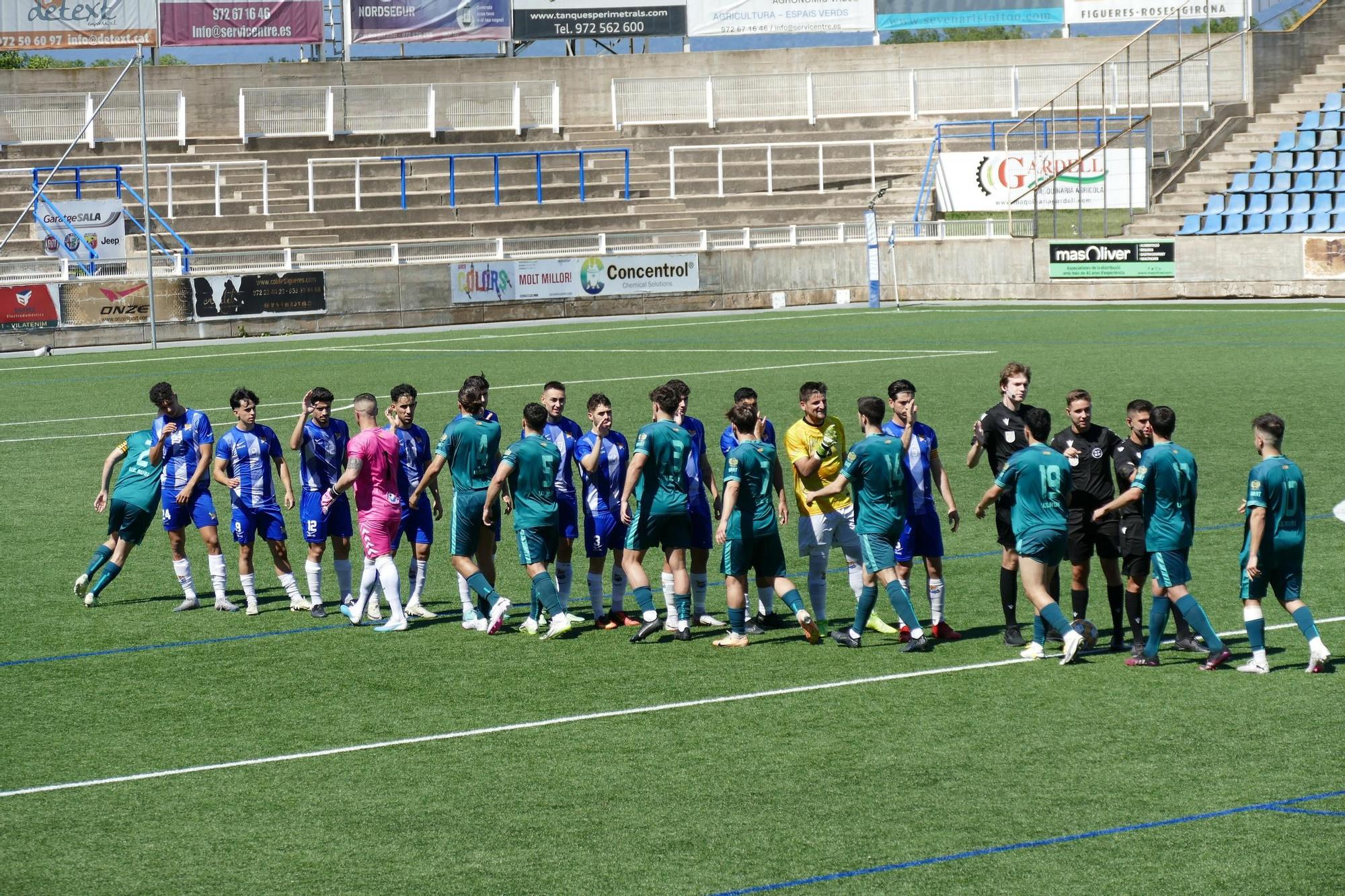 Eufòria al Figueres celebrant l'accés a la promoció d’ascens a Tercera RFEF