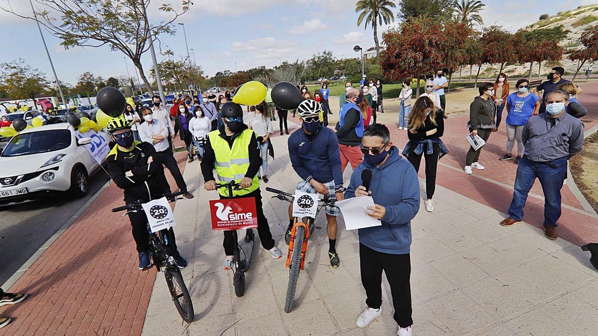 Una de las últimas protestas del personal interino en Murcia.