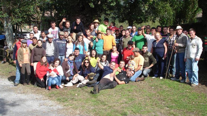 Imagen de la ruta caballar realizada el pasado sábado en la fiestas de la Virxe da Saleta.