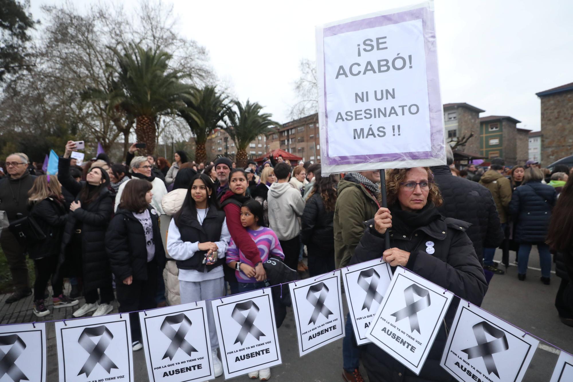 Así fue la manifestación del 8 M en Langreo