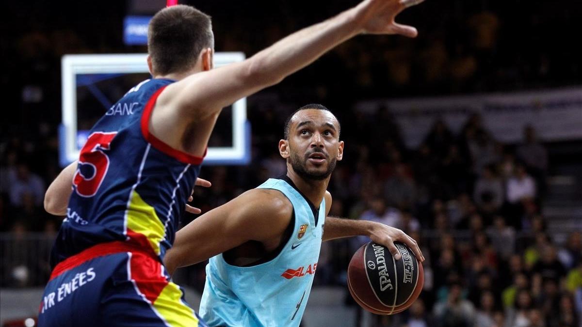 El azulgrana Hanga, en el partido que el pasado domingo jugó el Barça en Andorra