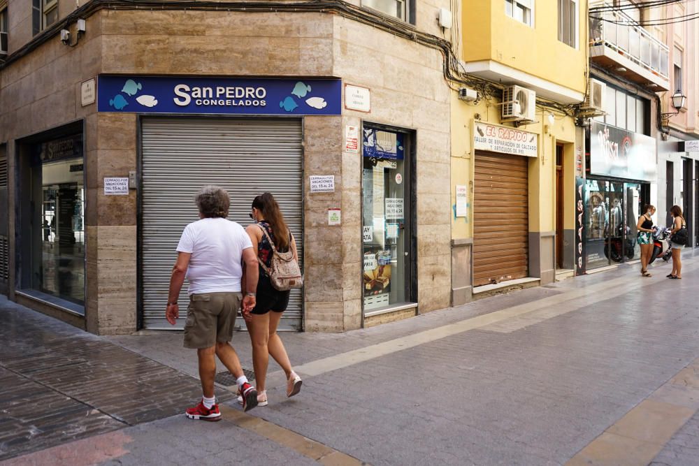 Contrastes en la actividad comercial de Elche