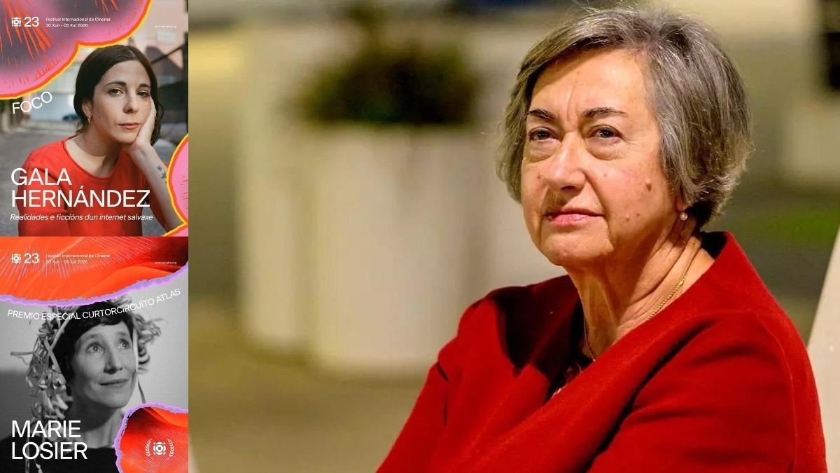 Gala Hernández y Marie Losier. Al lado, Camiño Noia.