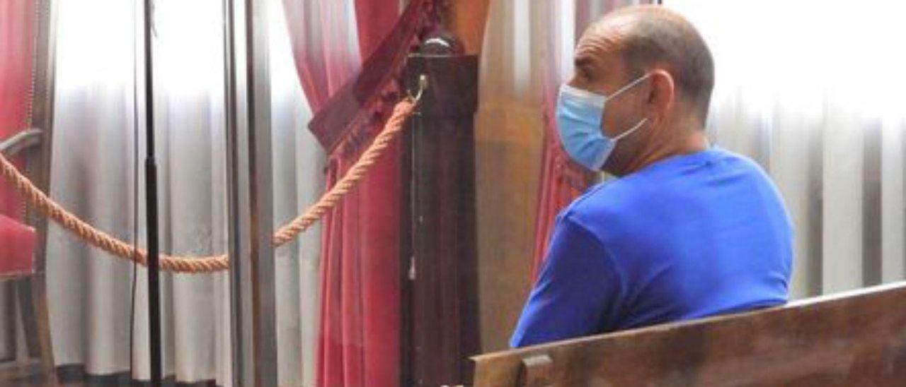 El acusado, en el juicio.