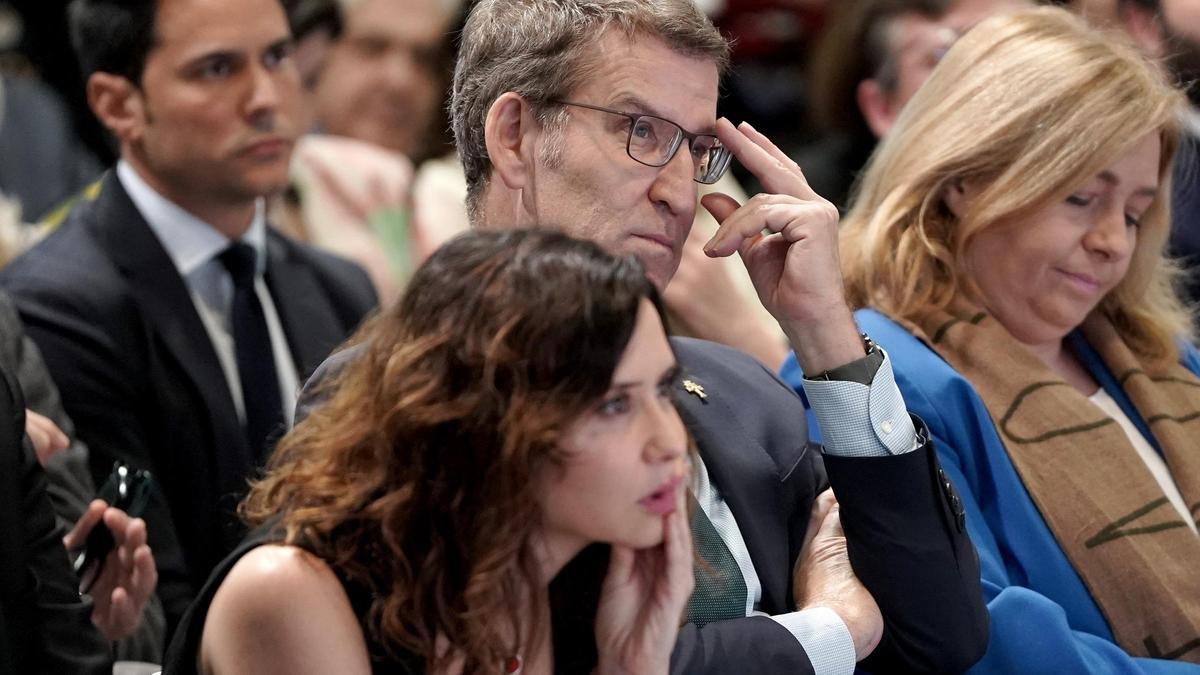 Alberto Núñez Feijóo e Isabel Díaz Ayuso en la pasada edición de Fitur.