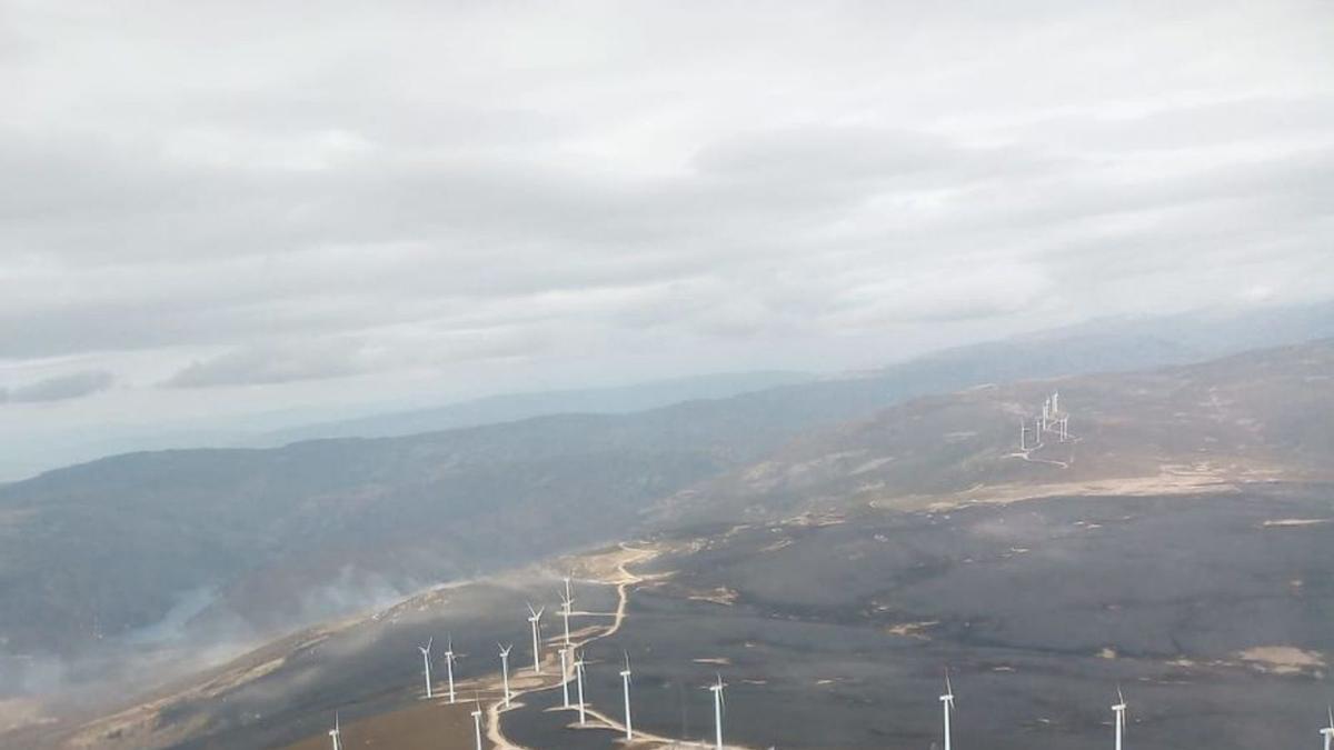 Zona de la sierra de Sanabria afectada por el incendio. | BRIF Tabuyo