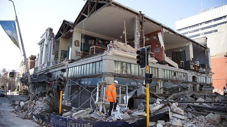 El estado de muchos edificios tras el terremoto.