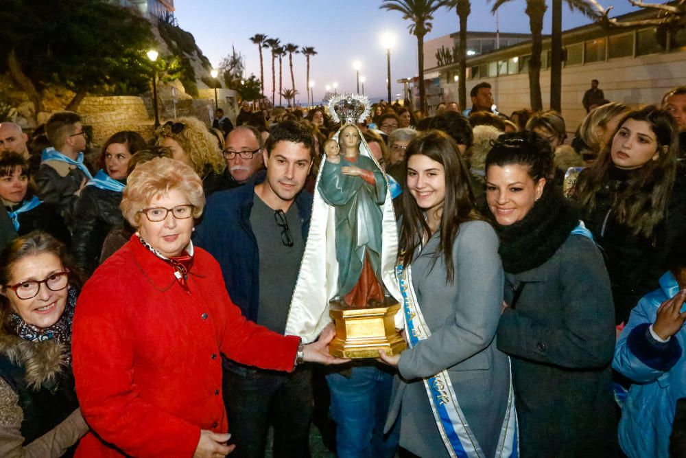 Benidorm celebra la procesión de El Alba de la Virgen del Sufragio