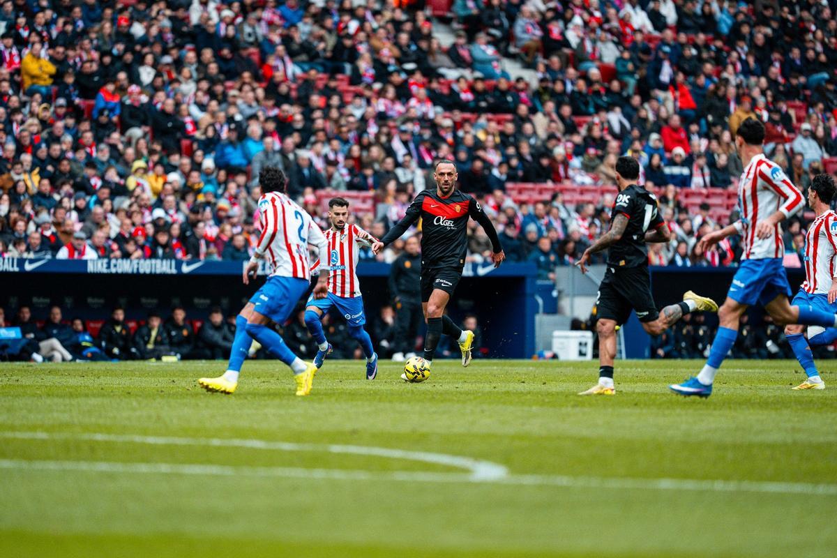 Muriqi, durante el partido ante el Atlético.