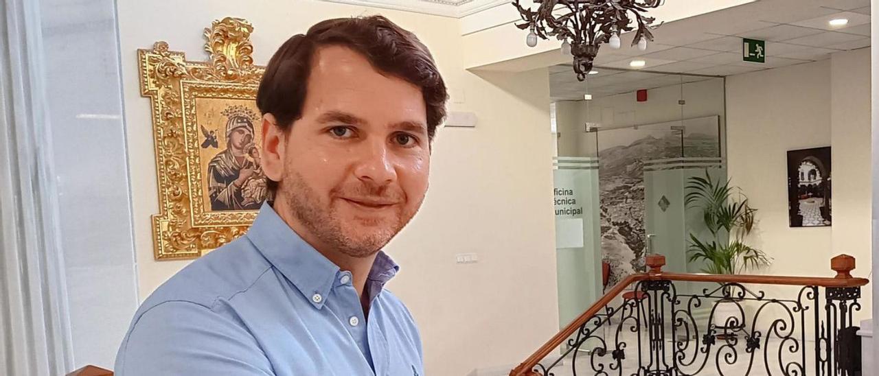 Fernando Priego, en el Ayuntamiento de Cabra.
