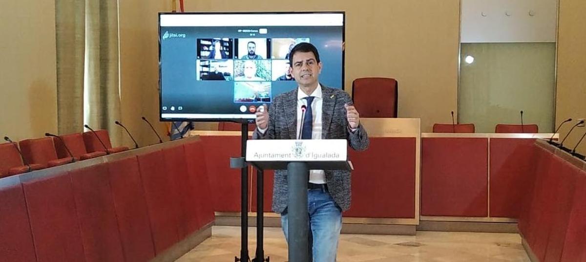 L'alcalde d'Igualada en la compareixença d'avui, dimecres