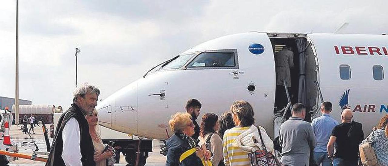 Imagen del primer vuelo con Madrid, en octubre de 2022.