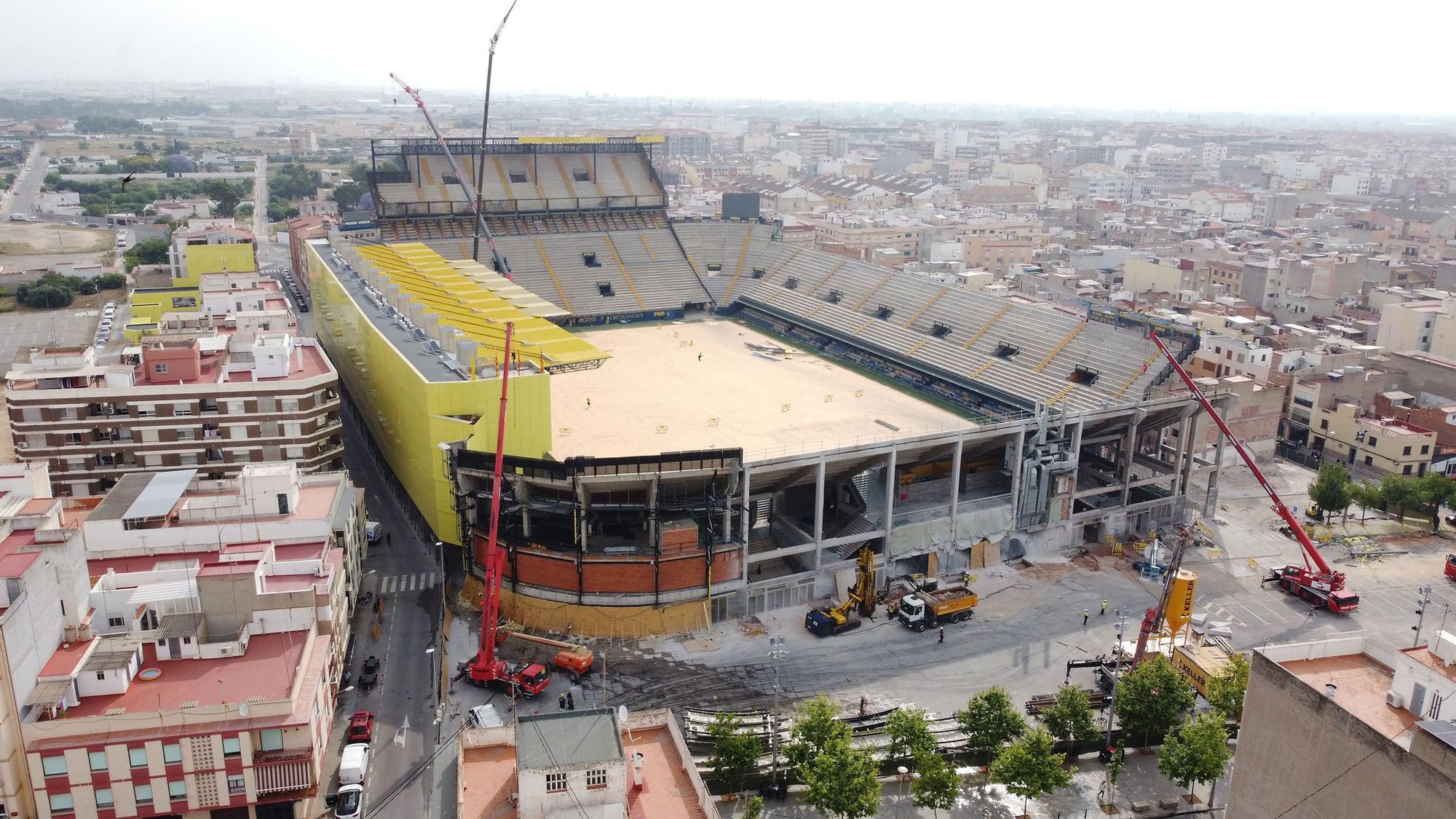 Así está siendo el inicio de las obras del Estadio de la Cerámica