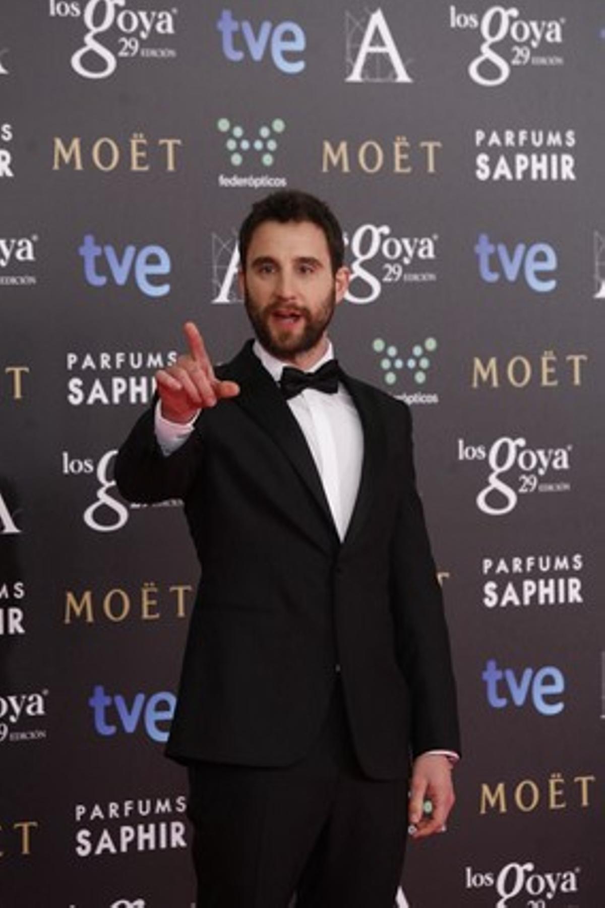 Dani Rovira en la gala de los premios Goya 2015