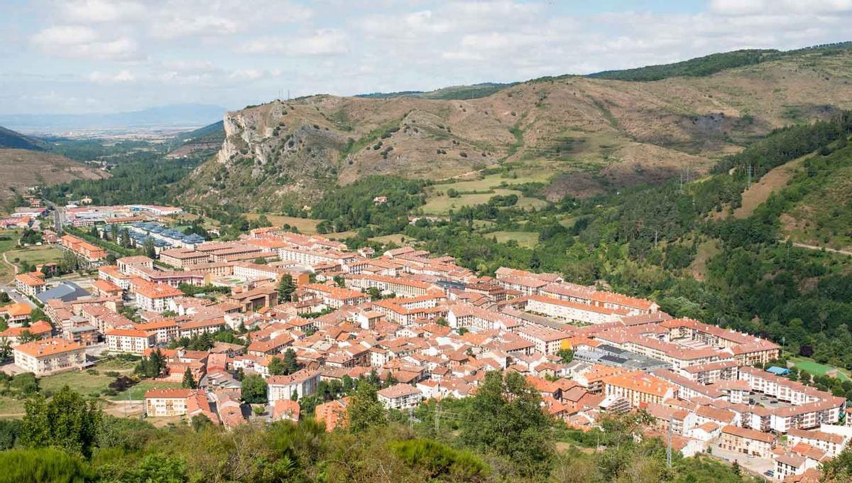 Views of Ezcaray village in La Rioja, Spain.