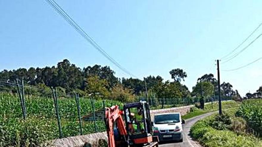 Trabajos en Castro.