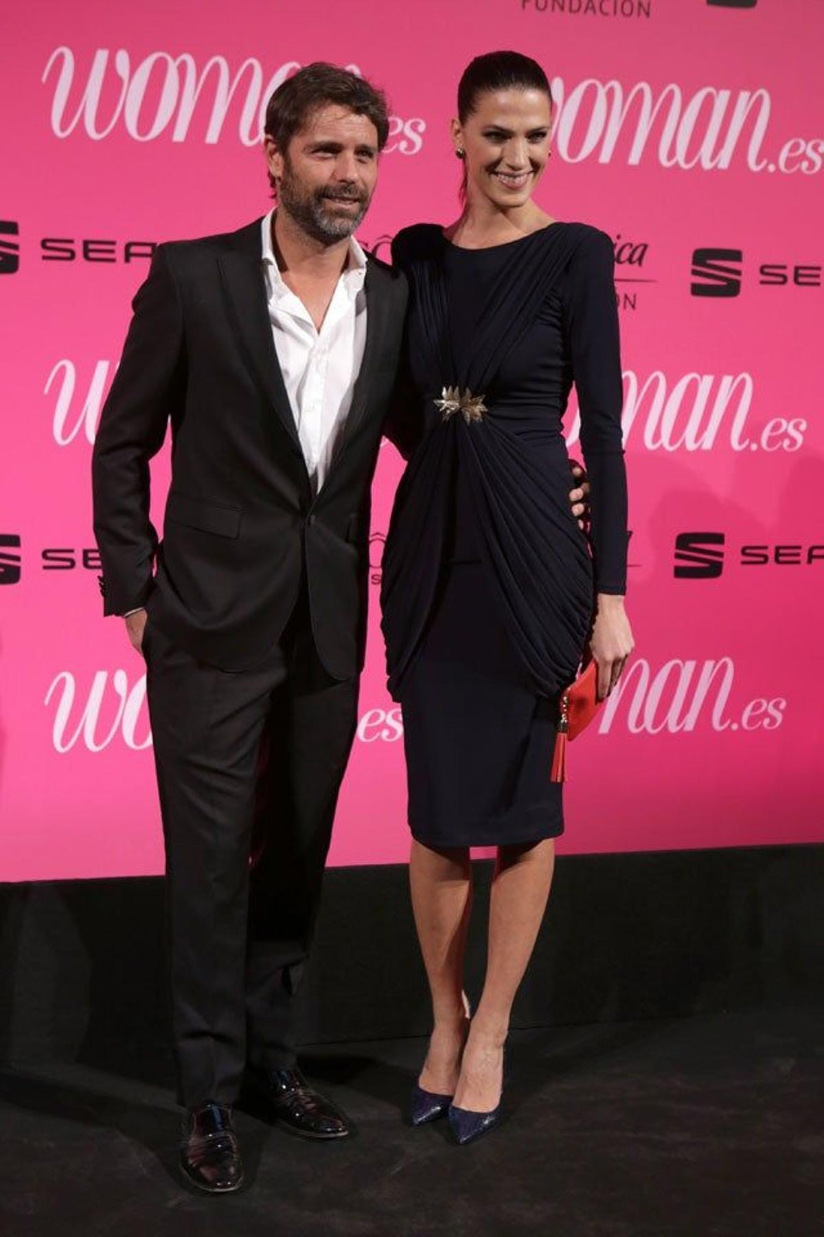 David Ascanio y Laura Sánchez, en la primera edición de los premios WOMAN