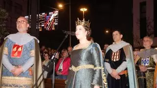 Castelló enaltece a Na Violant d'Hongria con un sentido homenaje