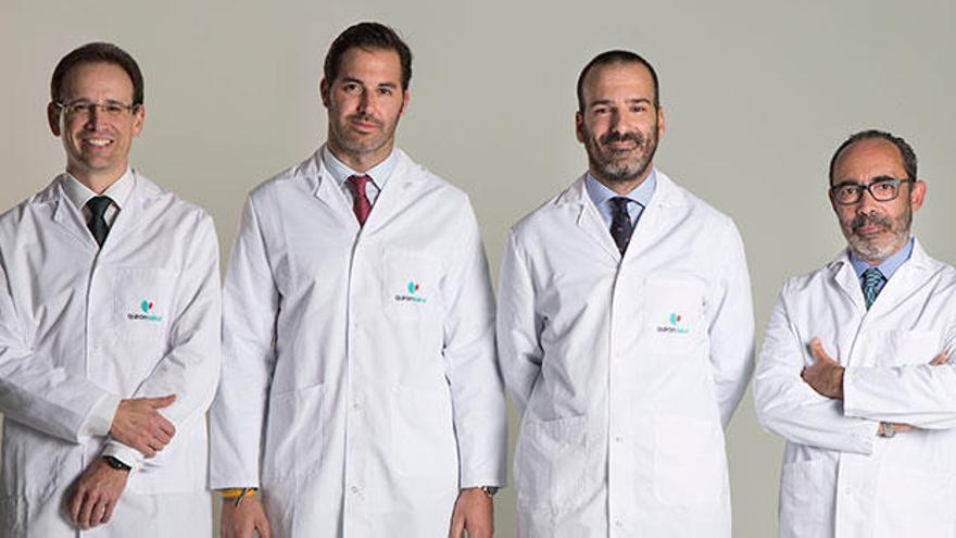 Profesionales de la unidad de cardiología integral del centro médico Quirónsalud Alicante