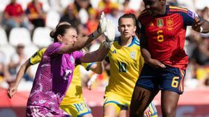 Espanya fon Ucraïna  a Còrdova amb el joc aeri