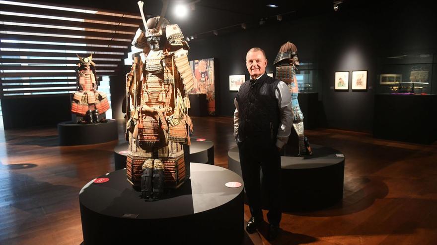 Ferrán López Alagarda, en la exposición en la Fundación Luis Seoane. | Carlos Pardellas