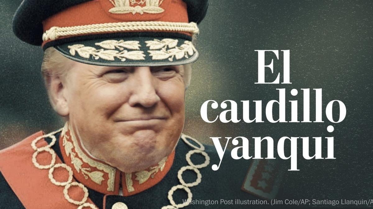 Montaje publicado por 'The Washington Post' caracterizando a Donald Trump como el dictador Pinochet.