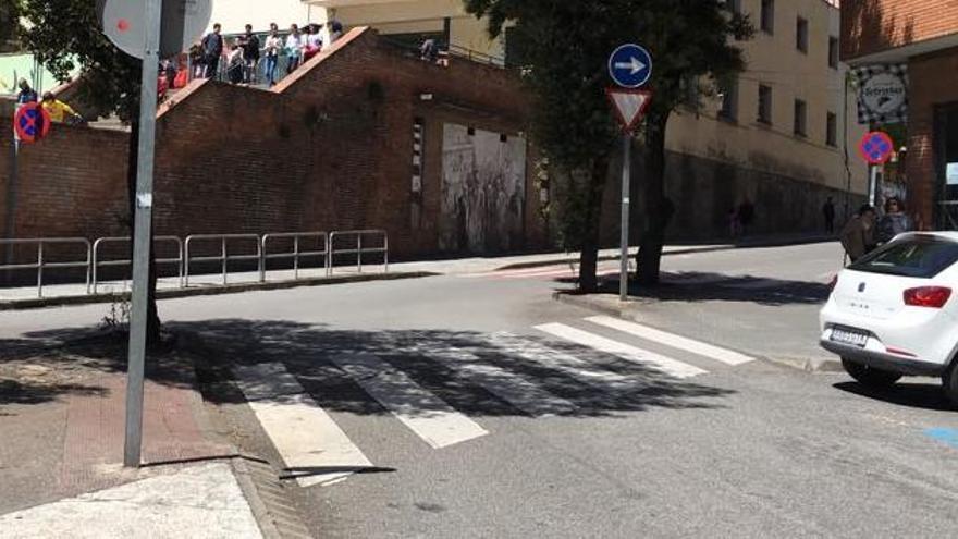 El pas per a vianants on s&#039;ha produït l&#039;atropellament.