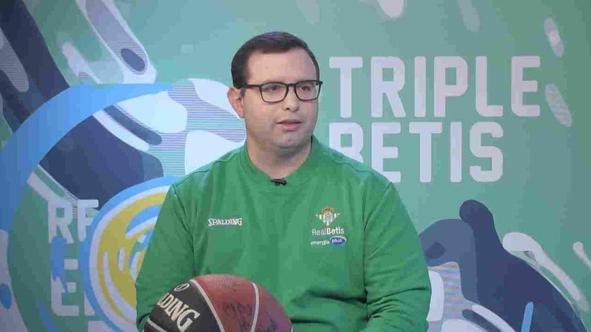 Pastor Planelles, en su etapa en el Real Betis de baloncesto.