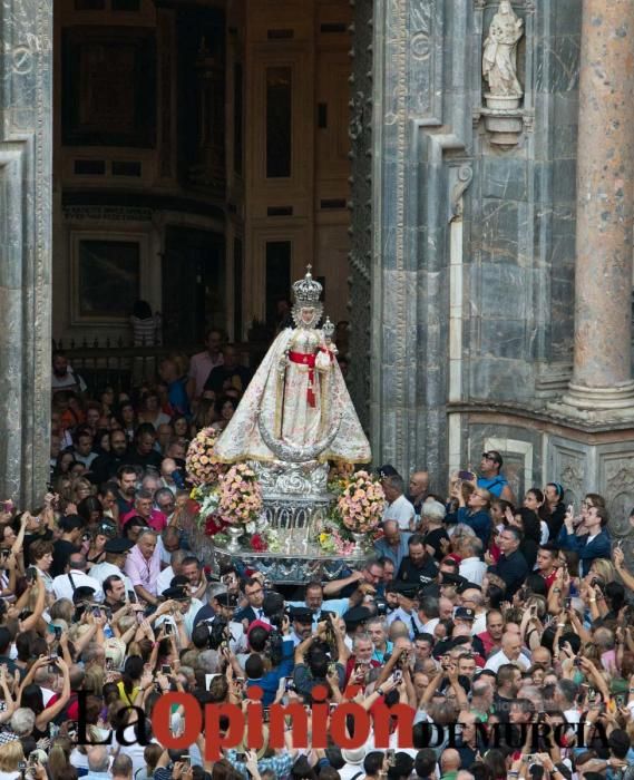 Salida de la Virgen de la Fuensanta desde la Cated