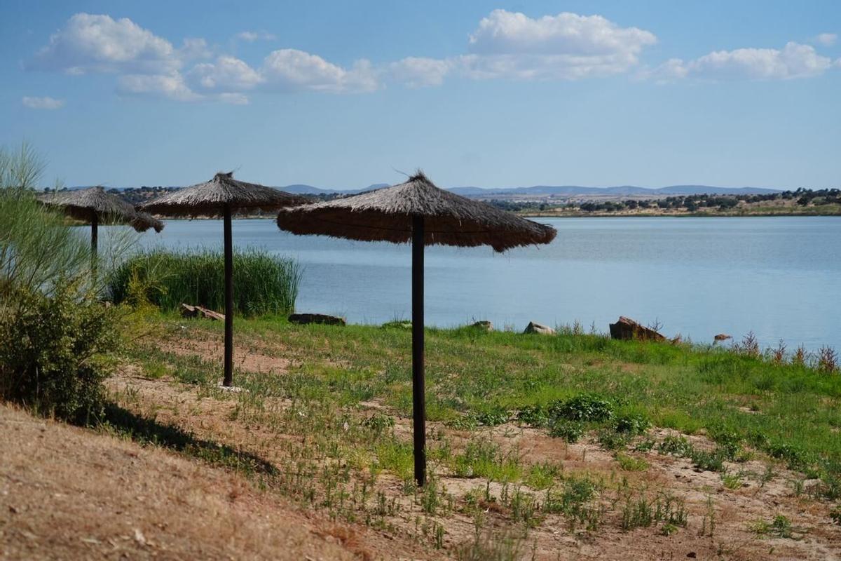 Apertura del baño en el embalse de La Colada, en El Viso