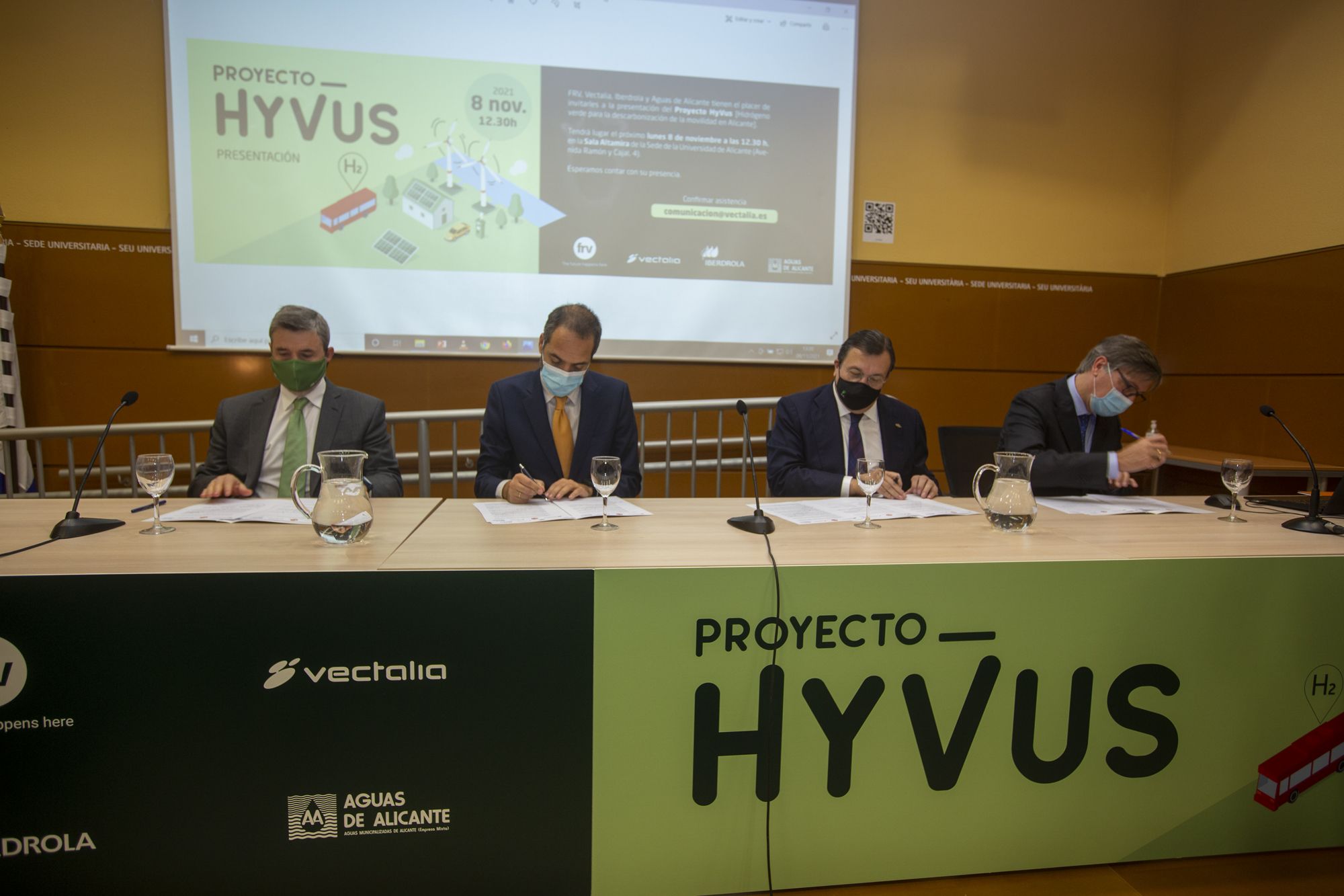 Vectalia, Iberdrola, Aguas de Alicante y el fondo catarí FRV impulsan el proyecto HyVus