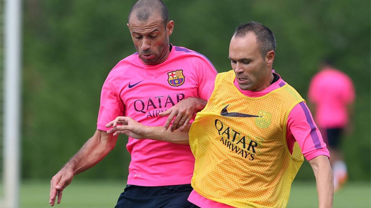 Iniesta y Mascherano, ausentes frente al Sevilla