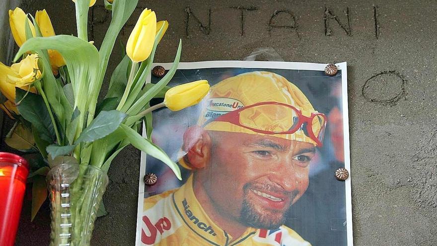 La tumba de Marco Pantani, en una imagen de archivo.