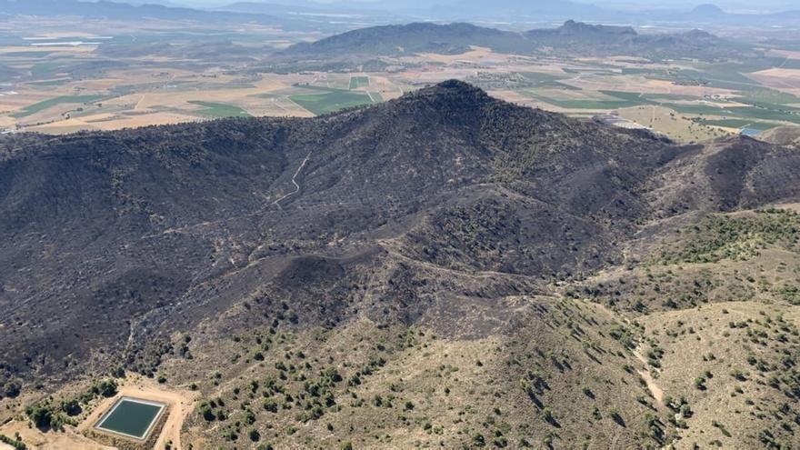 La Región, declarada zona catastrófica tras el incendio en la sierra de Jumilla