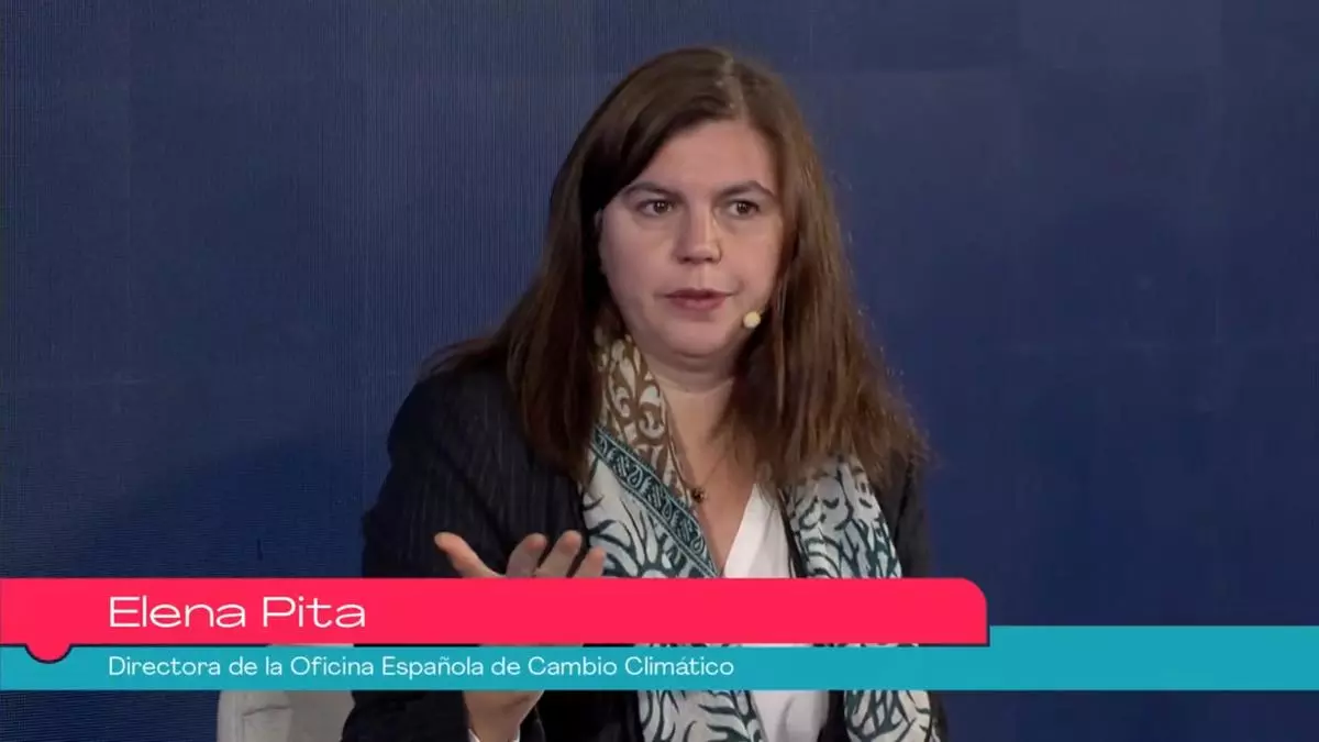 Elena Pita: "Es necesario poner orden en todo lo del cambio climático para hacer frente a esta emergencia"