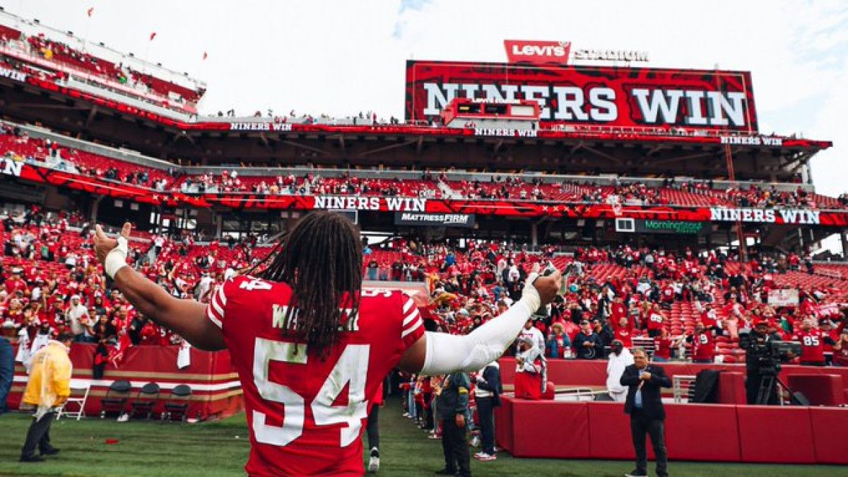 Los San Francisco 49ers celebran su victoria