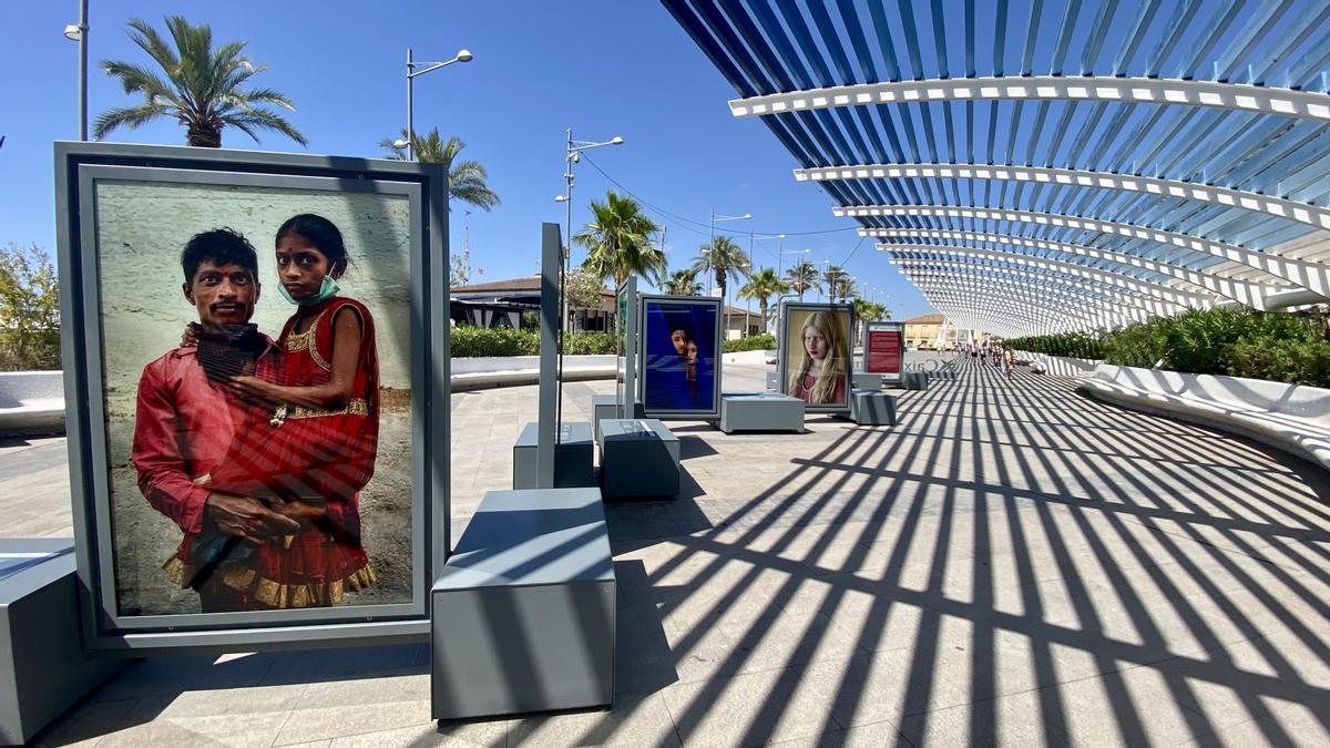 Muestra fotográfica en el paseo de Vista Alegre de Torrevieja