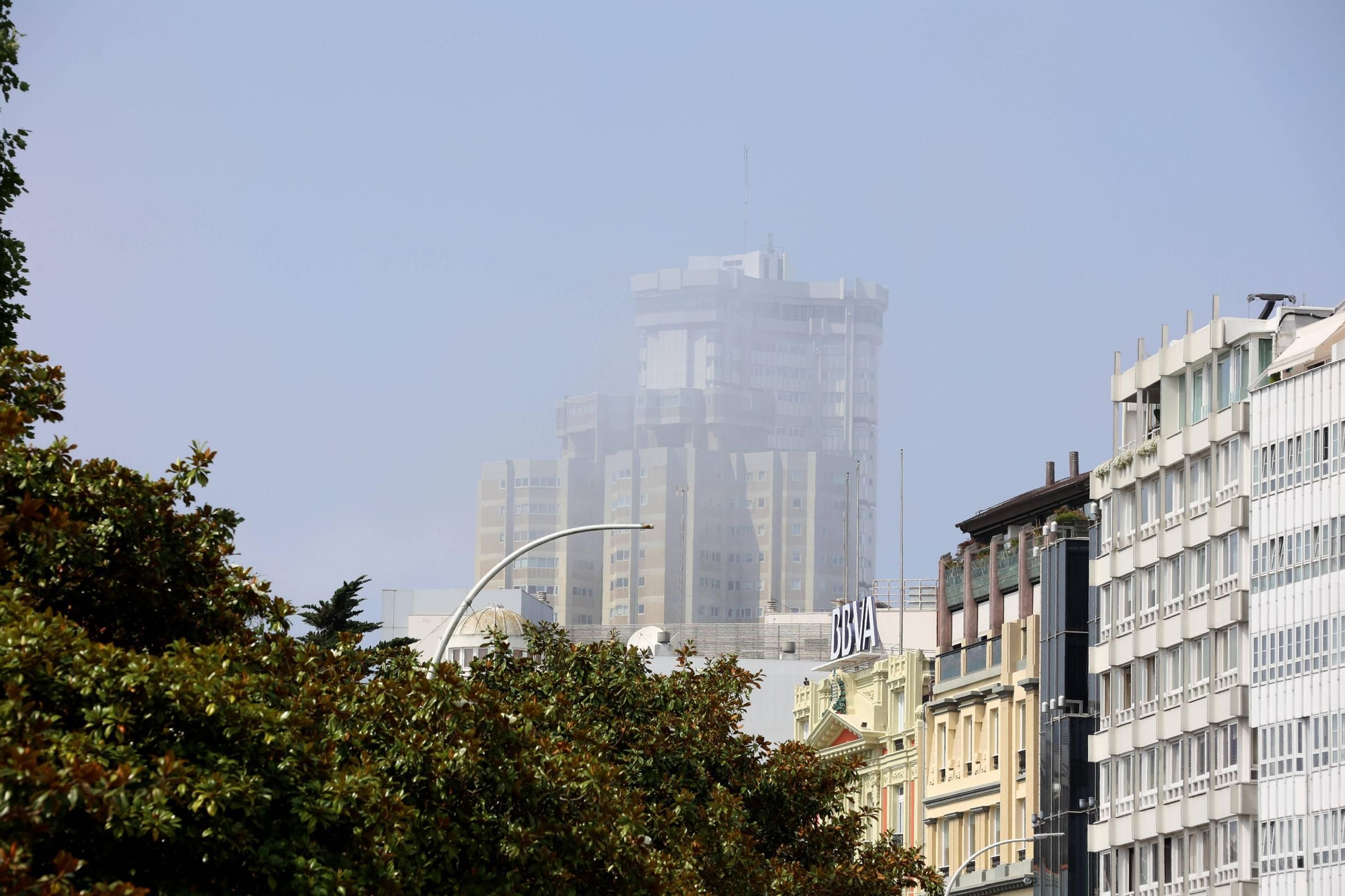 Julio arranca con días de niebla en A Coruña